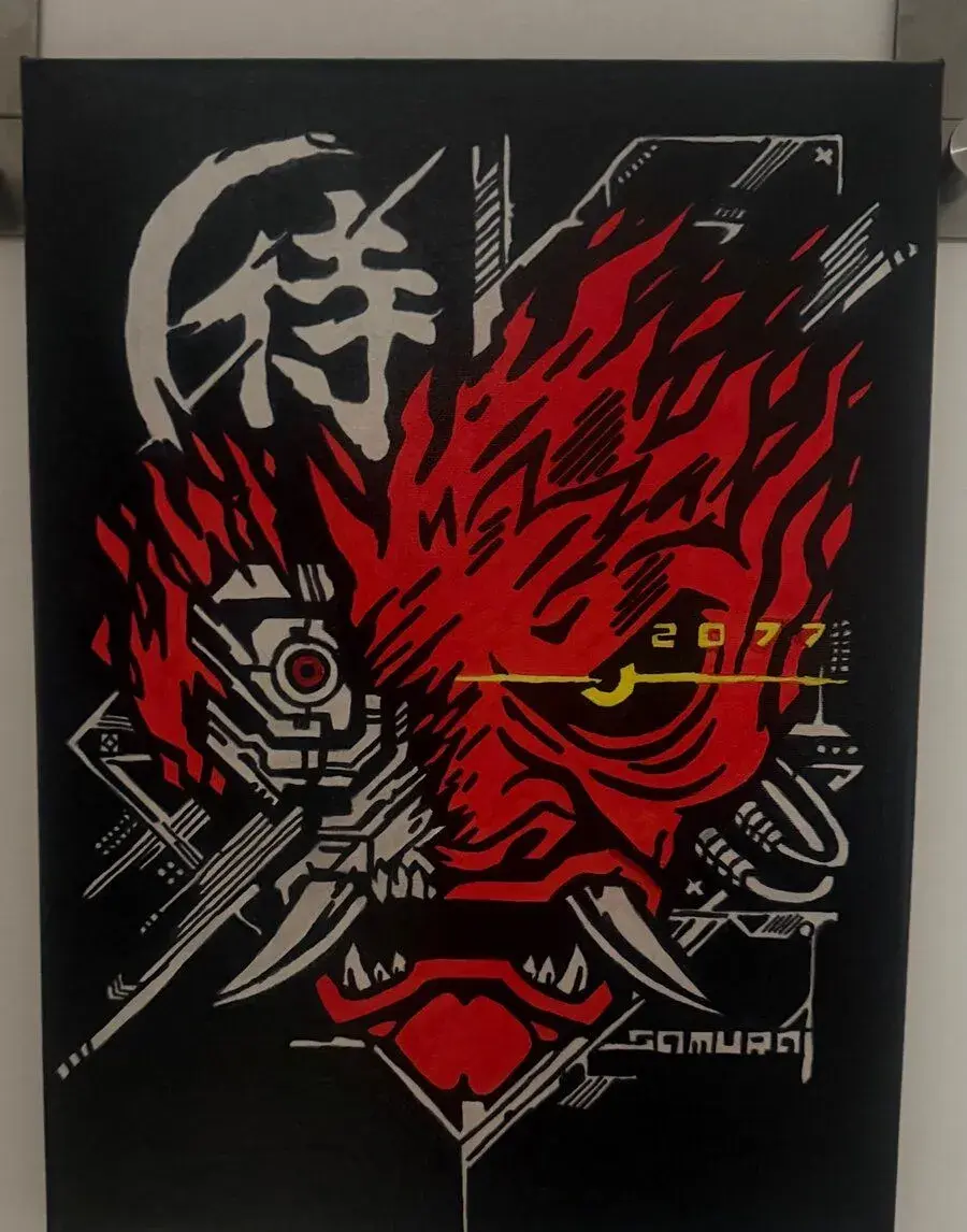 Obraz Cyber Samurai 30x40cm