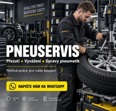 Pneuservis – přezutí, vyvážení a opravy pneumatik | WhatsApp