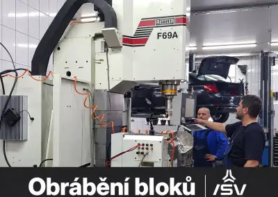 Výbrus a honování bloků motorů – rovnání – oprava uložení