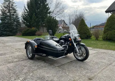 Honda VTX 1800 se sidecarem Velorex 563 - zapsáno v TP