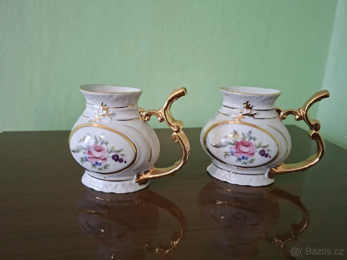 Lázeňský porcelánový pohárek 2ks
