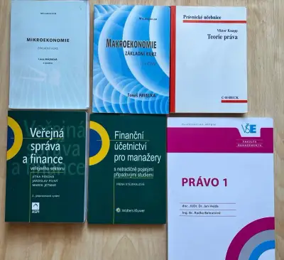 Učebnice – právo, finance, ekonomie (VELMI NÍZKÉ CENY)