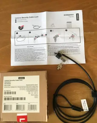 Lenovo kabelový zámek pro notebooky original
