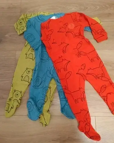 3x overal s lišky, zvířátky 80 NEXT
