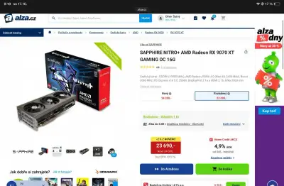 Sapphire NITRO+ AMD Radeon RX 9070 XT GAMING OC 16GB – v zár