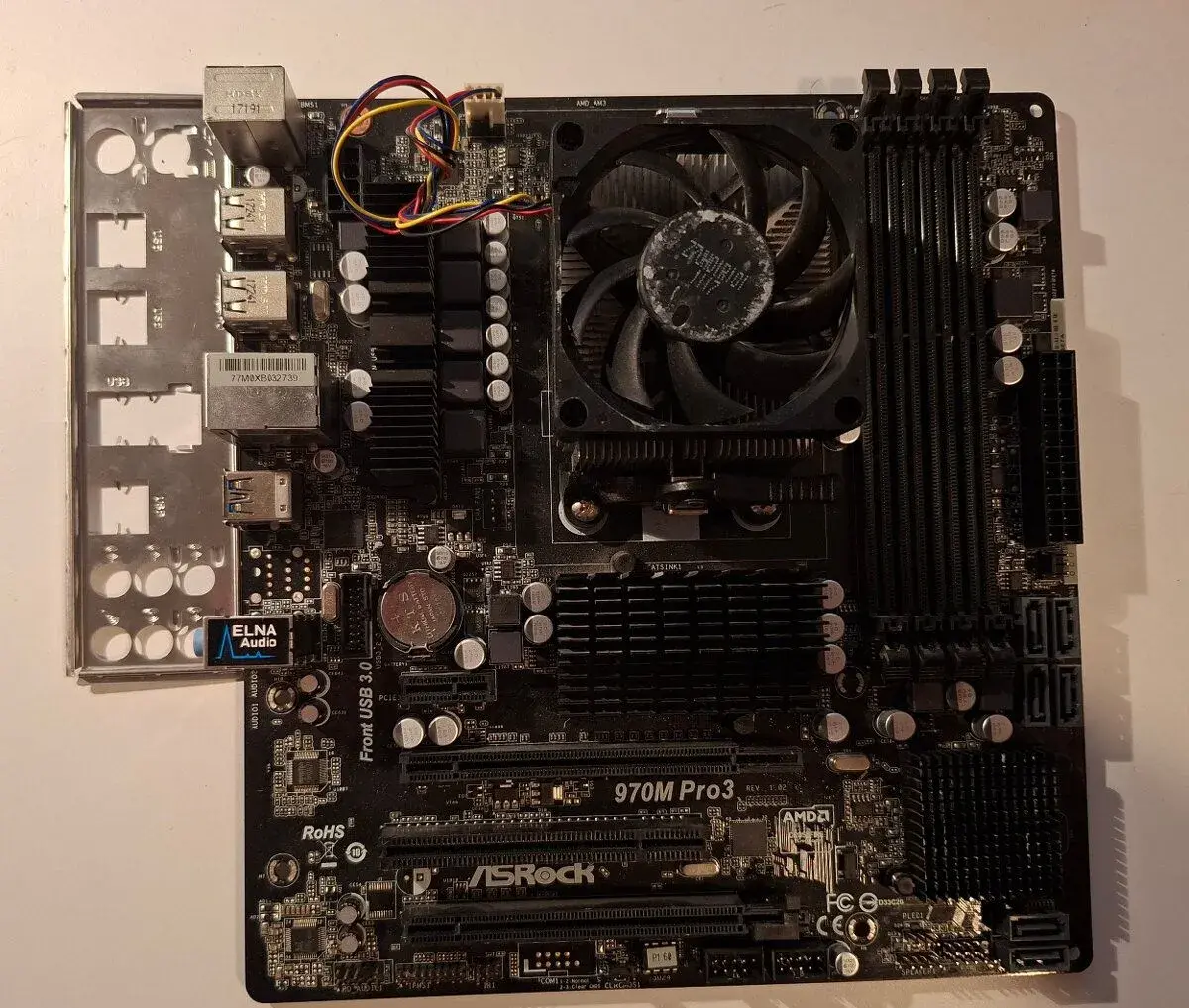 ASRock 970M Pro3 + AMD FX-8300 (FD8300WMW8KHK) + CHLADIČ