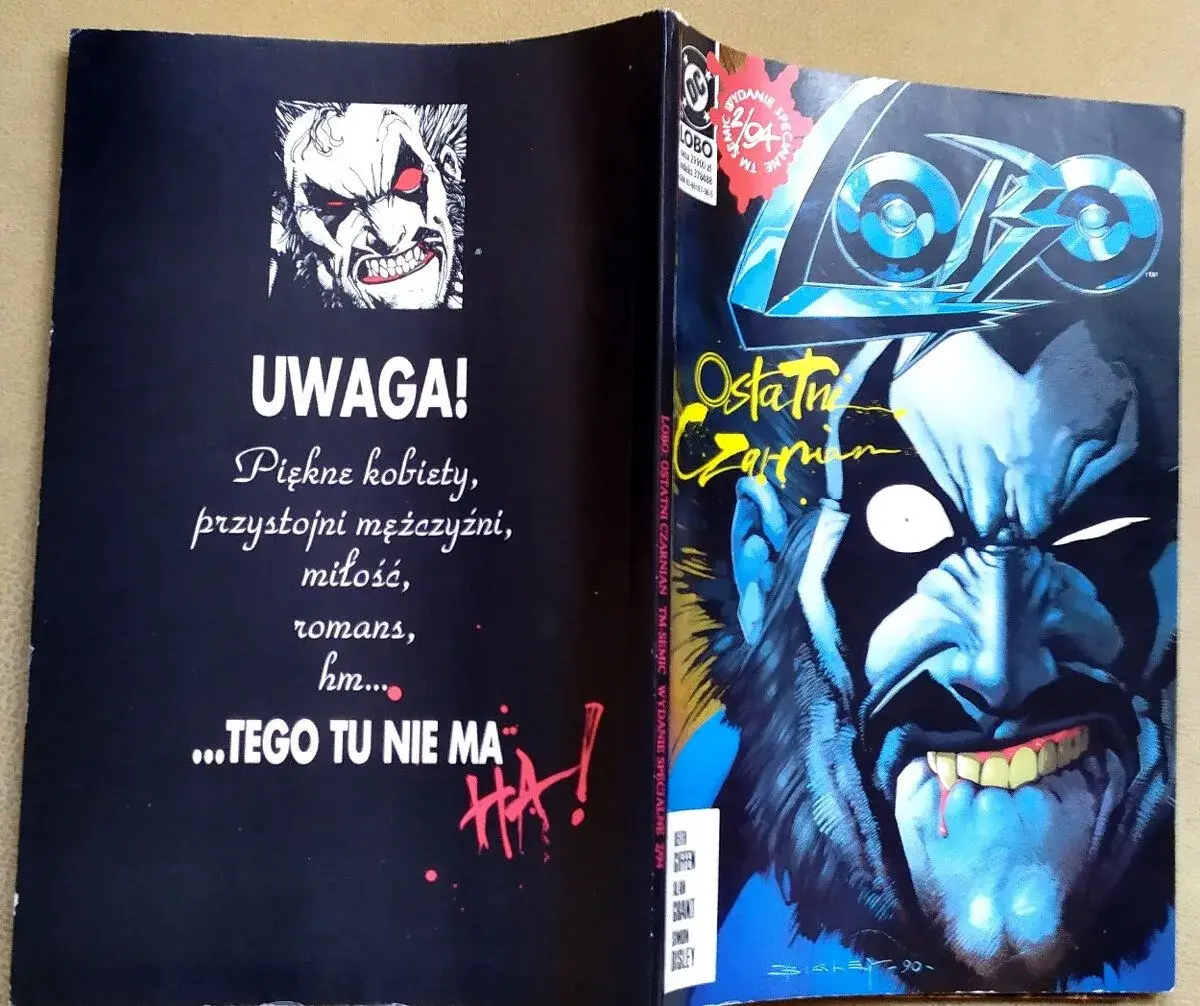 Komiks Lobo- Ostatni czarnian 1994 v polštině