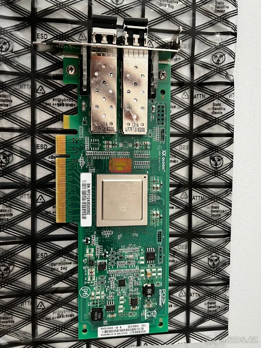 QLogic QLE2562L dual-port 8Gb Fibre Channel HBA (PCIe) + SFP