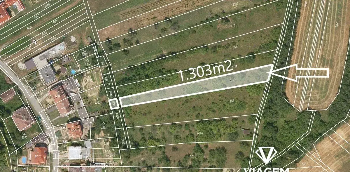 Zahrada 1 303 m², Podíl 33 % o výměře 434 m²