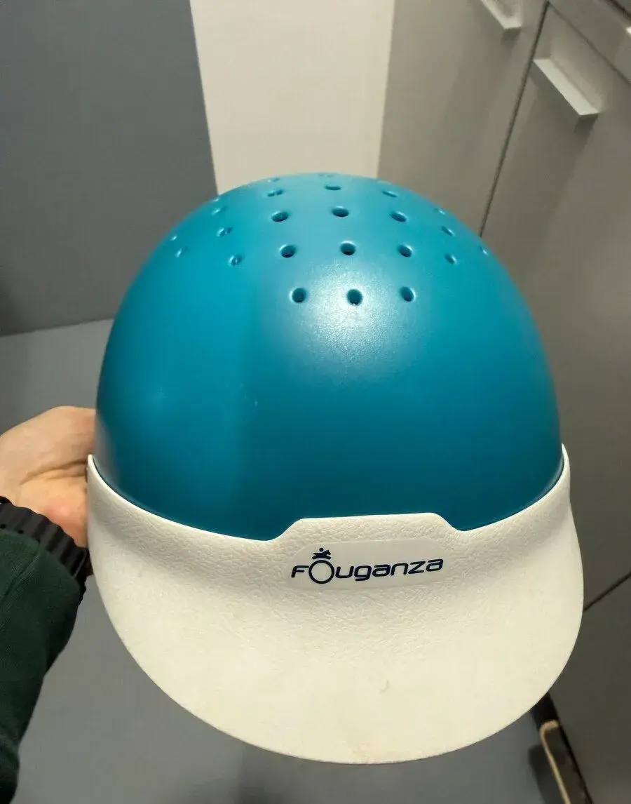 Decathlon Fouganza Dětská JEZDECKÁ helma modrá