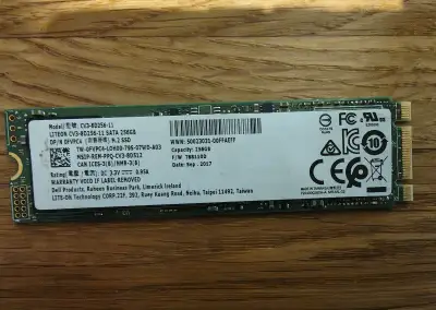 M2 Sata SSD Lite-on 256 Gb
