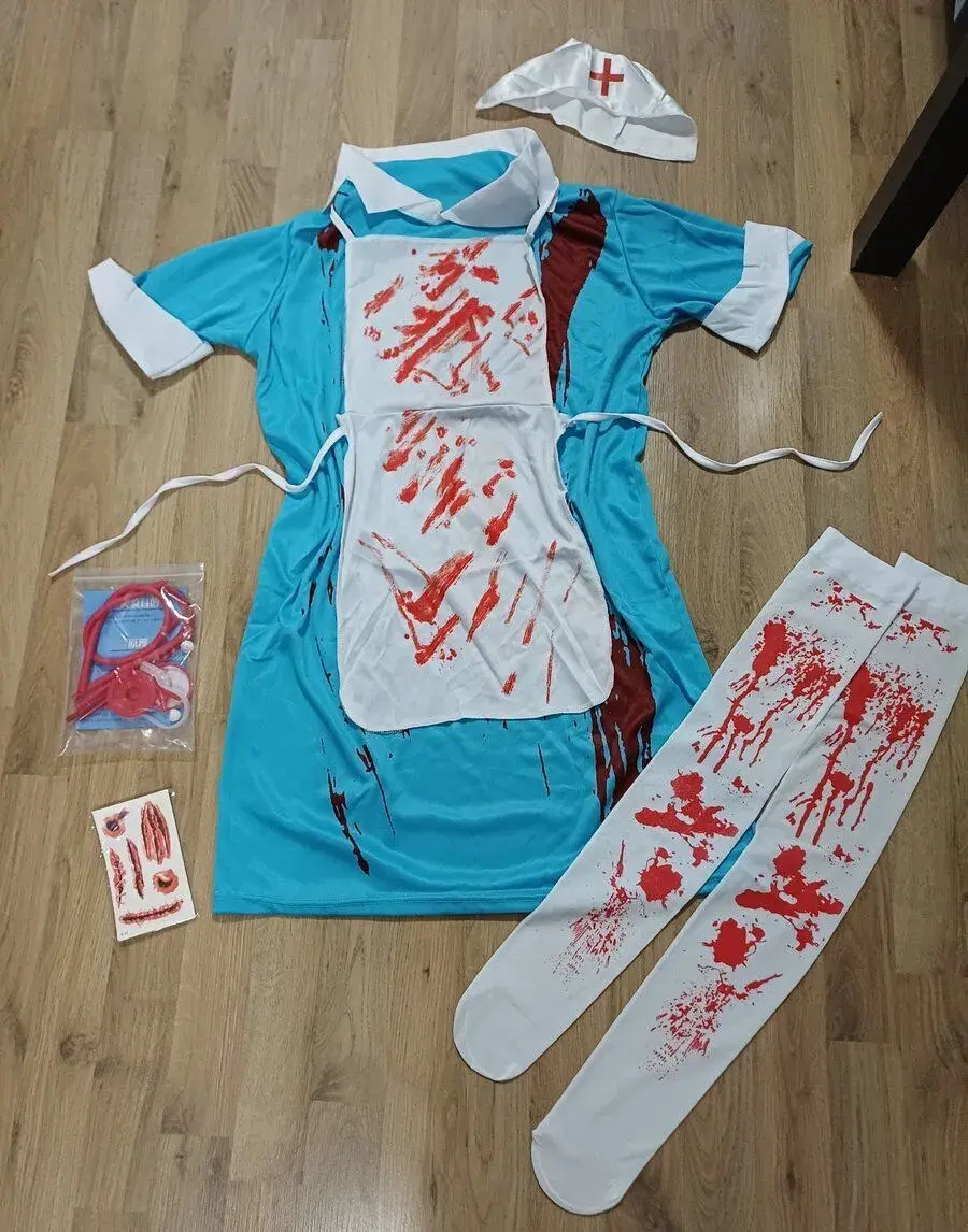 Kostým zdravotní sestry zombie, halloween