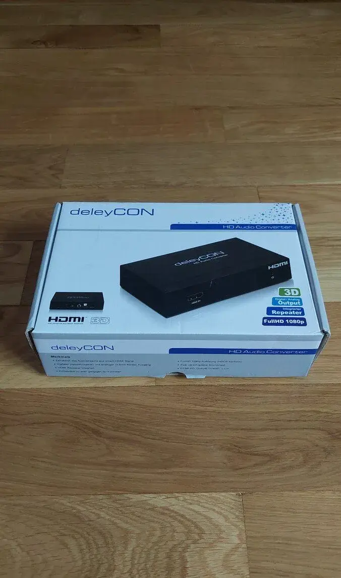 HDMI audio konvertor deleyCON – jako nový, včetně balení