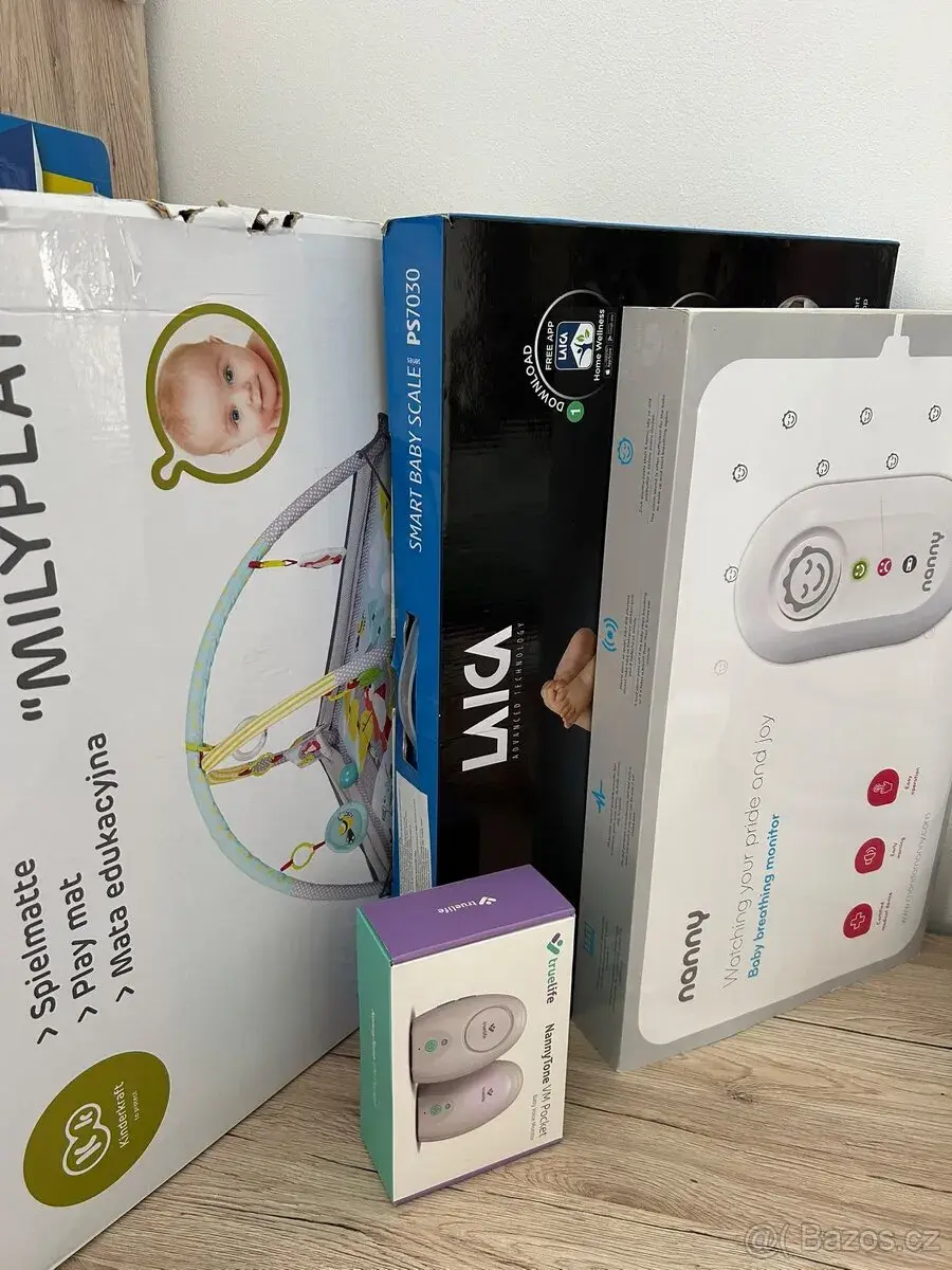 Chuvicky, podložka na hrani, monitor dechu, dětská váha