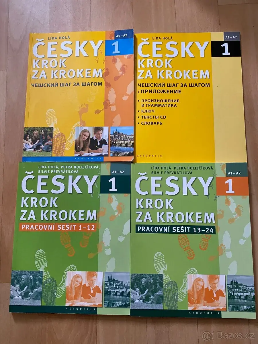 Česky krok za krokem 1 a 2 (A1-A2 + B1) kompletní sada