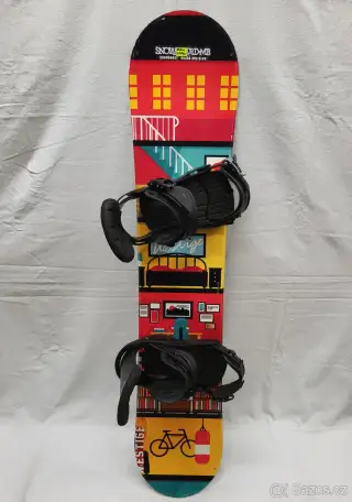 Dětský Snowboardový set Westige 125cm s vázáním Elfengen