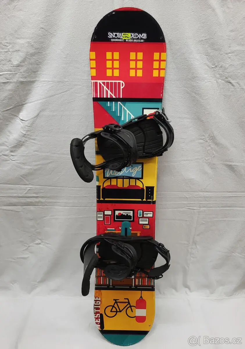 Dětský Snowboardový set Westige 125cm s vázáním Elfengen