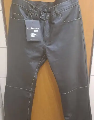 Kožené kalhoty - motorkářské, vel. XXL (58)