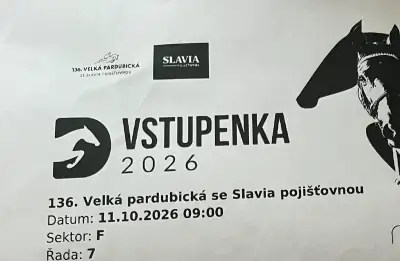 2 vstupenky na Velkou pardubickou