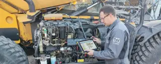 Mobilní servis CAT Komatsu – bagry, hydraulika, elektro