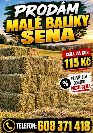 Malé balíky sena