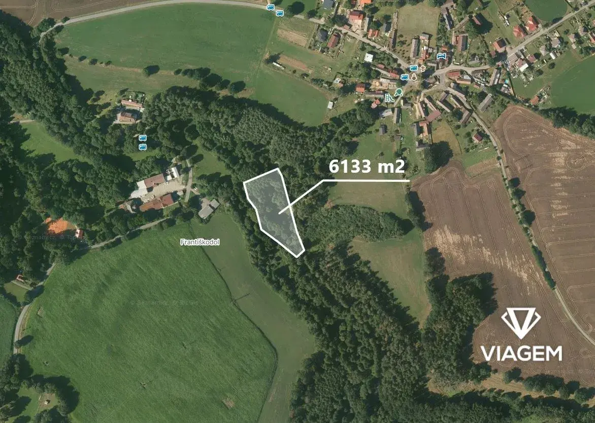 Zahrada 6 133 m², Podíl 33 % o výměře 2 024 m²