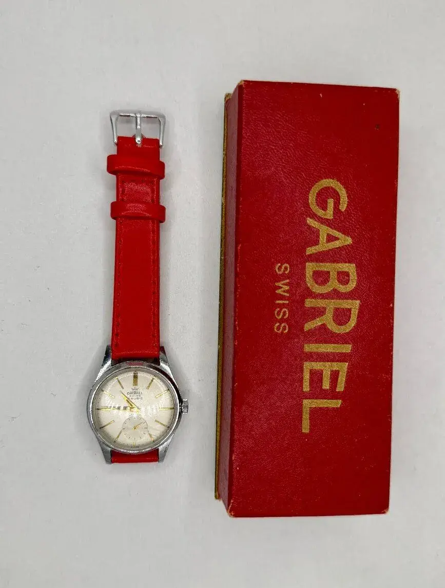Staré náramkové MECHANICKÉ hodinky GABRIEL SWISS MADE