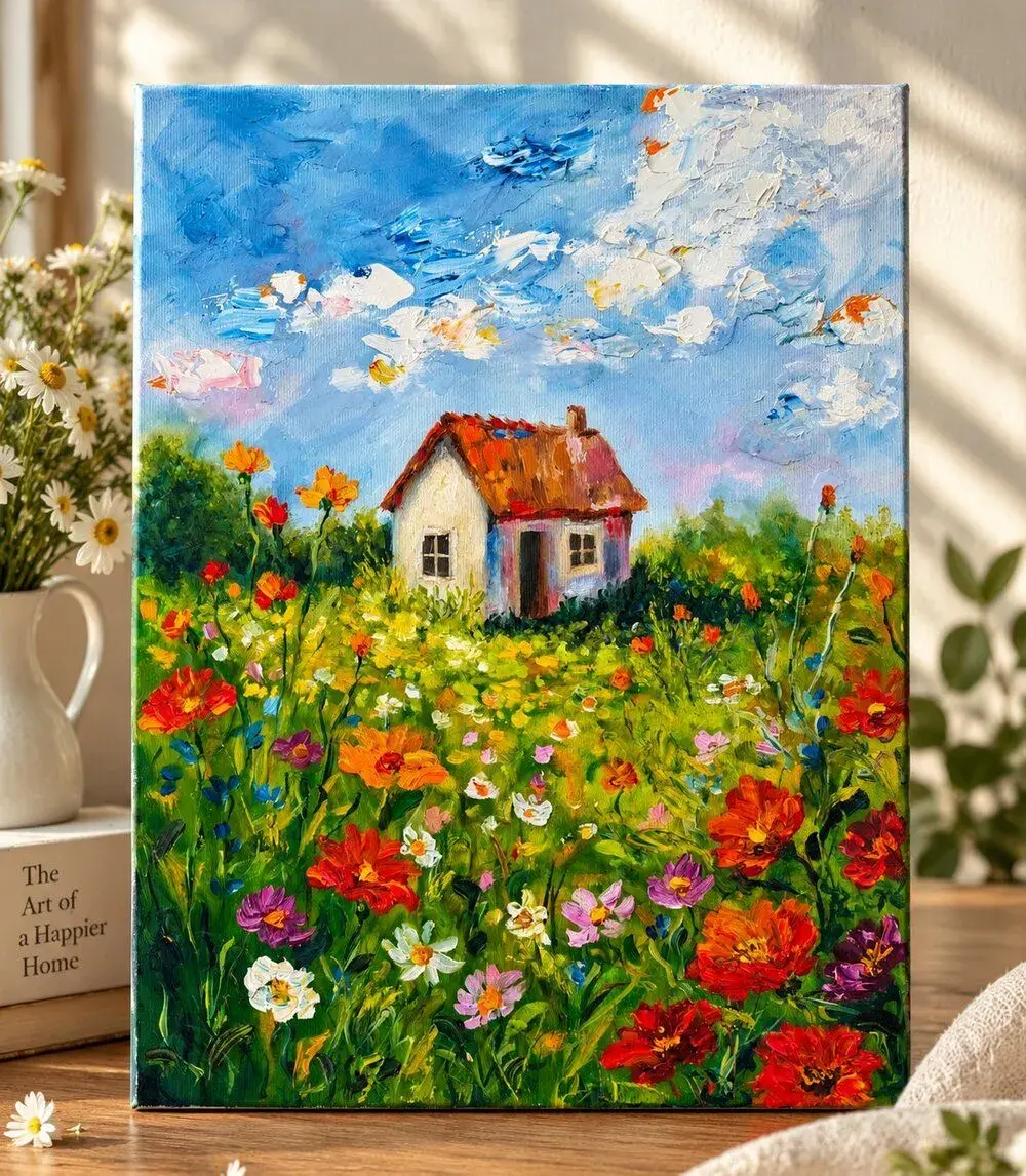 Originální olejomalba – Daleko od všeho