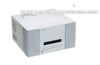 Projektor s DVD přehrávačem - Epson Movie Mate 25 EMP-TWD1