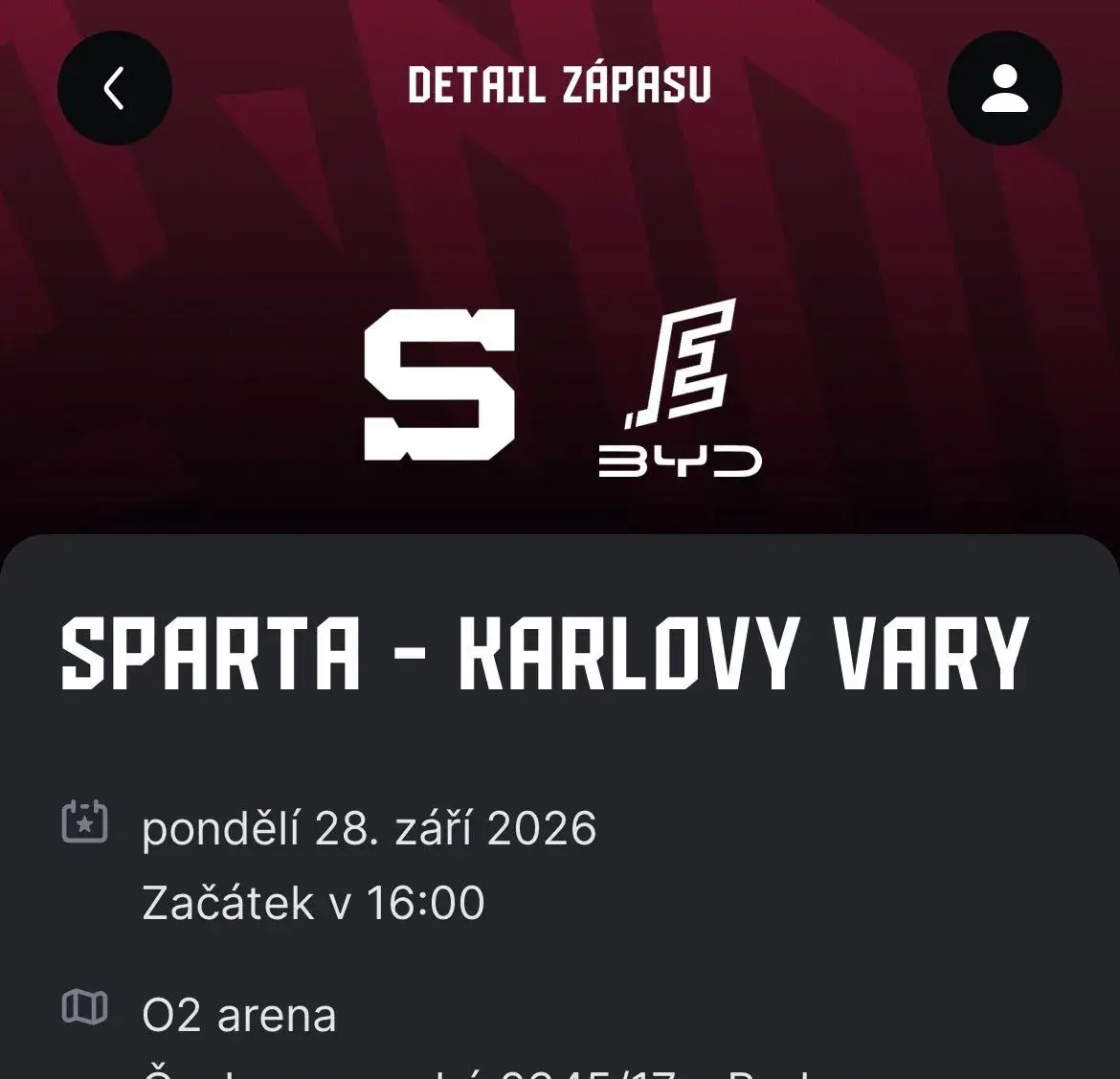 HC Sparta Praha - Karlovy Vary