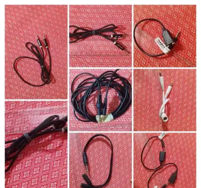 Audio kabely, stereo adaptér, stereo rozbočovací kabel