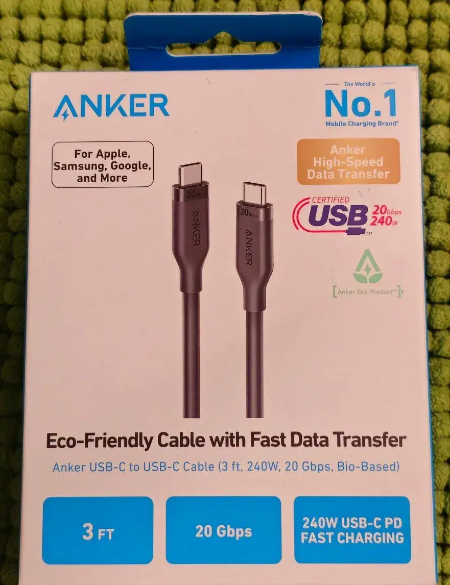 Kabel Anker USB-C na USB-C
