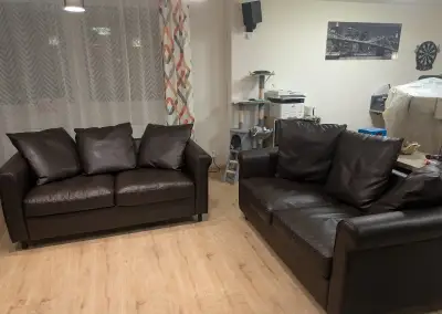 2x koženková pohovka
