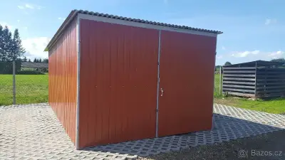 Akční nabídka Barevna plechová garáž 3x5m.