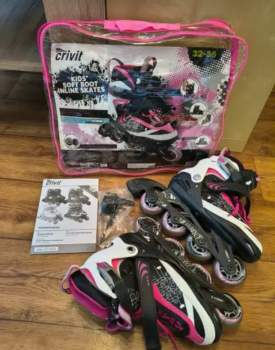 CRIVIT, brusle, inline, kolečkové, dětské, 32-36