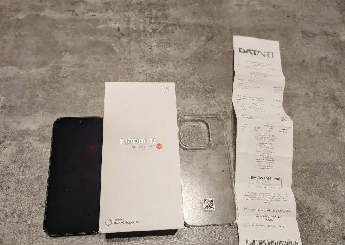 Xiaomi 17 256GB, BLACK, CZ ZARUKA ,