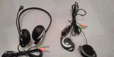 Sluchátka s mikrofonem na PC nebo na běhání