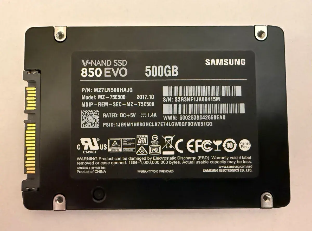 Samsung v-nand ssd 850 evo 500gb