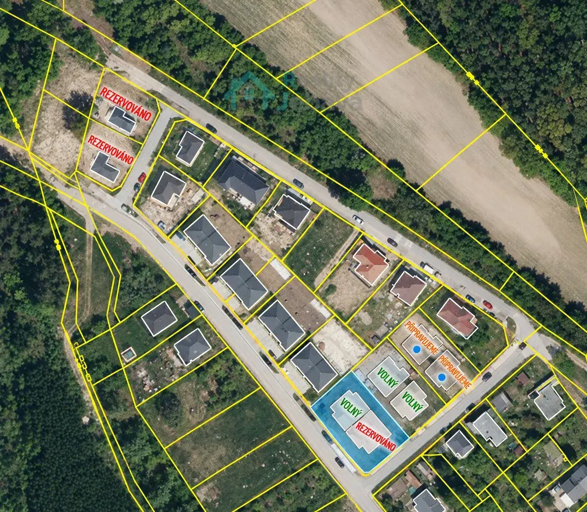 Prodej hrubé stavby RD 4+kk 143 m2, pozemek 520 m2, Klenovk