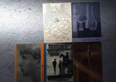 Dobové časopisy Světová literatura 1957-64, 45 ks