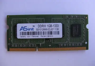 Paměť DDR3 1GB 1333