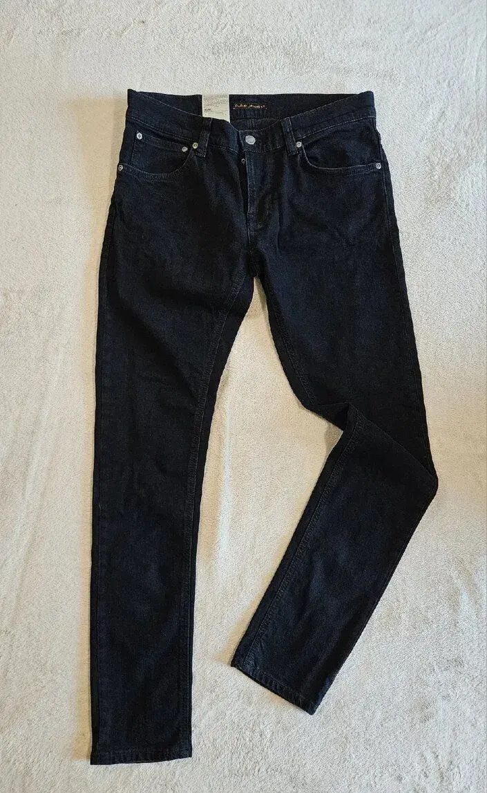 Nudie Jeans Tight Terry Rumbling Black – Velikost W32 L32