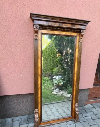 Zrcadlo v dřevěném rámu 180x 83x 14 cm