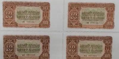 10korun Československých 1953 UNC