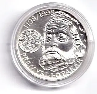 Pamětní Ag mince CS – 200 Kč – 1998 – Přemysl Otakar I. – BK