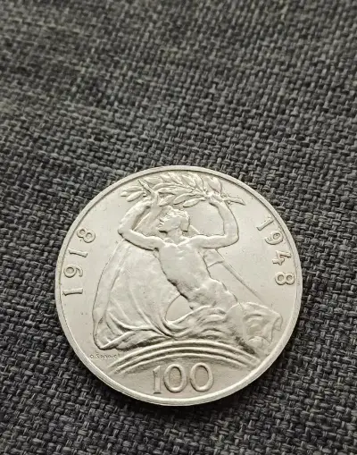 100 kčs 1948 30 let republiky č.2