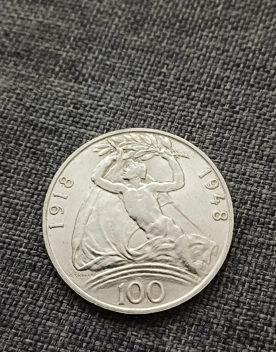 100 kčs 1948 30 let republiky č.2