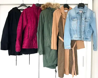 Dámské bundy a kabáty, vel. XL/XXL