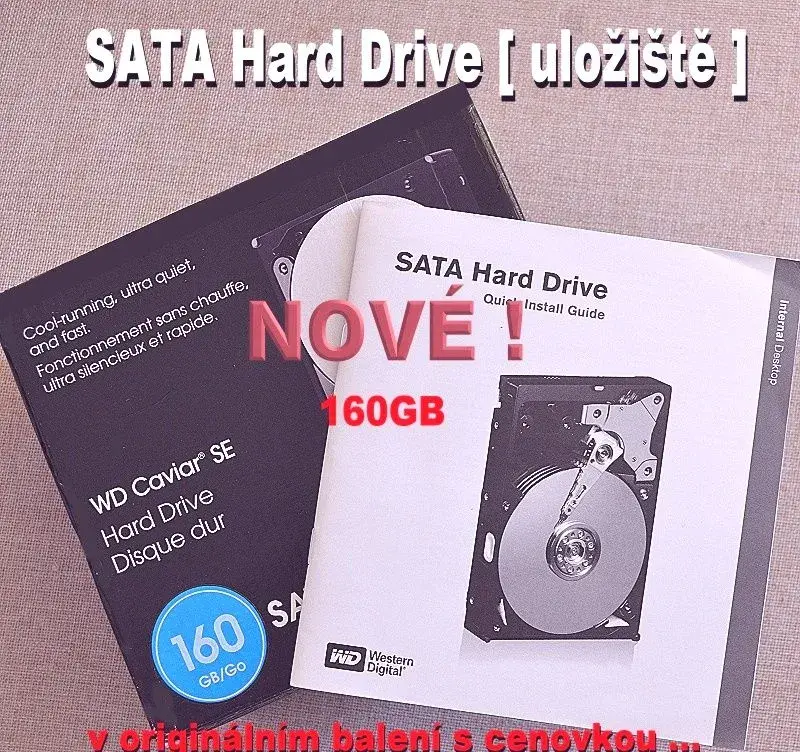 Western Digital – kvalitní pevný disk 3.5 - NOVÝ