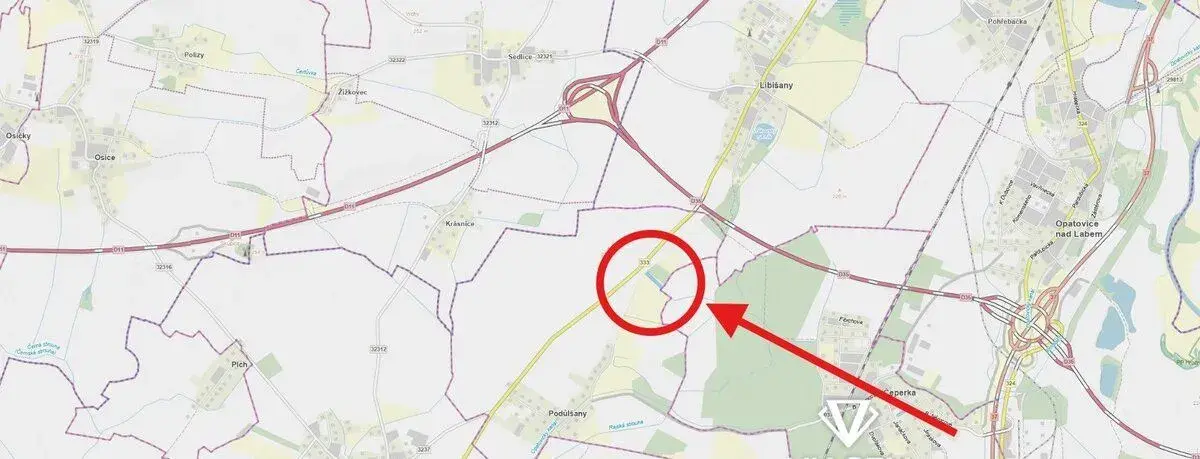 Pole 4 207 m², Podíl 50 % o výměře 2 104 m²